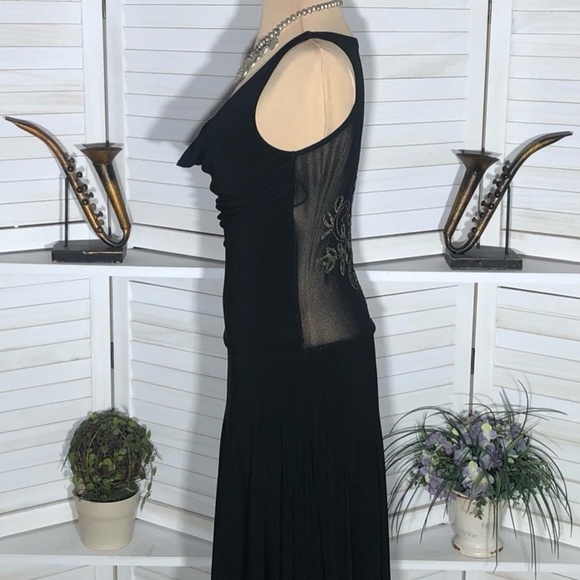 Arden B Black and Gold Y2K Cocktail Dress Small - Picture 4 of 11